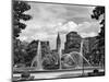 1950s Philadelphia,, PA Looking Southeast Past Swann Fountain at Logan Circle to City Hall Tower-null-Mounted Photographic Print