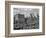 1950s Skyline of New York City Manhattan 57th Street Along Central Park Plaza Hotel-null-Framed Photographic Print