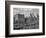 1950s Skyline of New York City Manhattan 57th Street Along Central Park Plaza Hotel-null-Framed Photographic Print