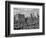 1950s Skyline of New York City Manhattan 57th Street Along Central Park Plaza Hotel-null-Framed Photographic Print