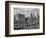 1950s Skyline of New York City Manhattan 57th Street Along Central Park Plaza Hotel-null-Framed Photographic Print