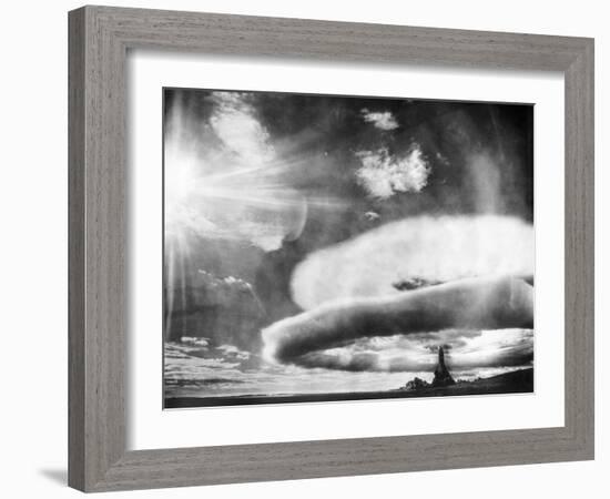 1950s Soviet Atom Bomb Test at Semipalatinsk-null-Framed Photographic Print