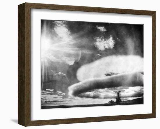 1950s Soviet Atom Bomb Test at Semipalatinsk-null-Framed Photographic Print