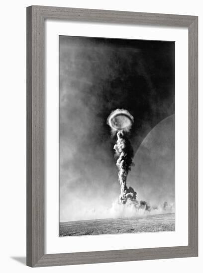 1950s Soviet Atom Bomb Test-null-Framed Photographic Print