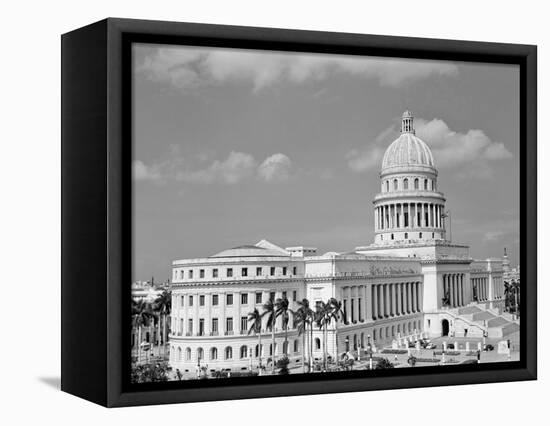 1950s the Capitol Building Havana Cuba-null-Framed Premier Image Canvas