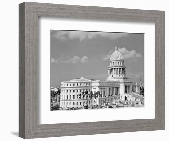 1950s the Capitol Building Havana Cuba-null-Framed Photographic Print