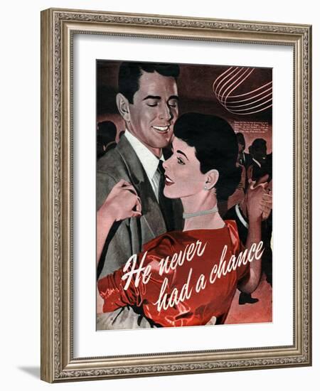 1950s UK Dancing Magazine Plate-null-Framed Giclee Print