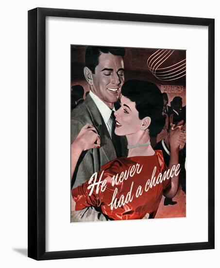 1950s UK Dancing Magazine Plate-null-Framed Giclee Print