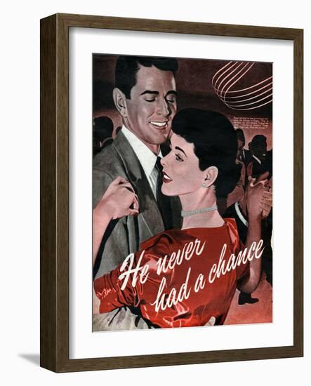 1950s UK Dancing Magazine Plate-null-Framed Giclee Print