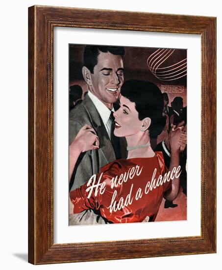 1950s UK Dancing Magazine Plate-null-Framed Giclee Print