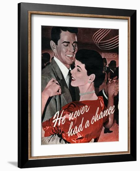 1950s UK Dancing Magazine Plate-null-Framed Giclee Print