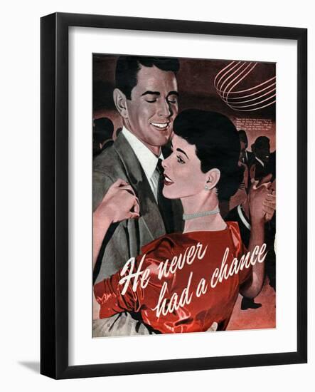 1950s UK Dancing Magazine Plate-null-Framed Giclee Print