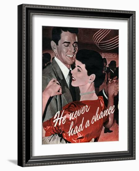 1950s UK Dancing Magazine Plate-null-Framed Giclee Print