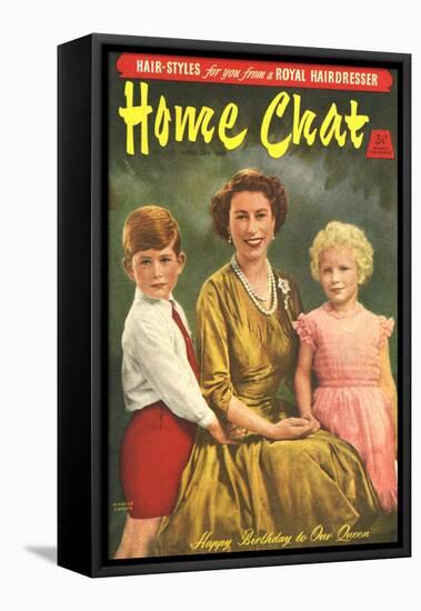 1950s UK Home Chat Magazine Cover-null-Framed Premier Image Canvas