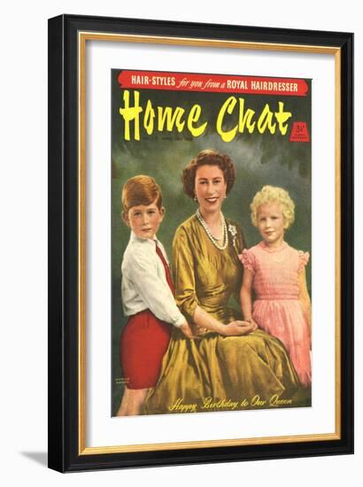 1950s UK Home Chat Magazine Cover-null-Framed Giclee Print