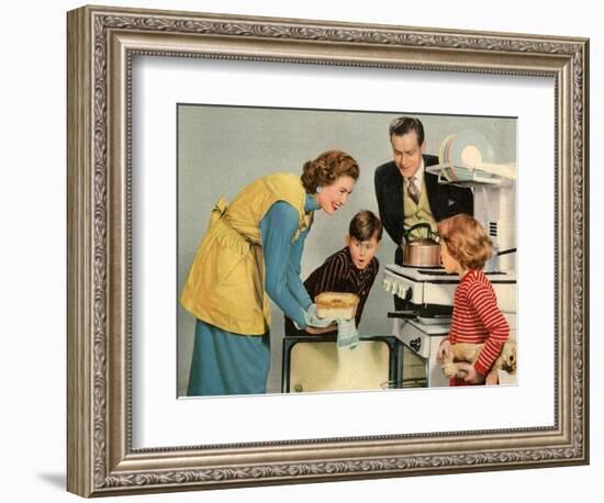 1950s UK Housewife Magazine Plate-null-Framed Giclee Print