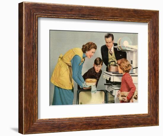 1950s UK Housewife Magazine Plate-null-Framed Giclee Print