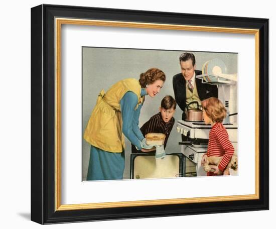 1950s UK Housewife Magazine Plate-null-Framed Giclee Print