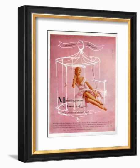 1950s UK Munsingwear Magazine Advertisement-null-Framed Giclee Print