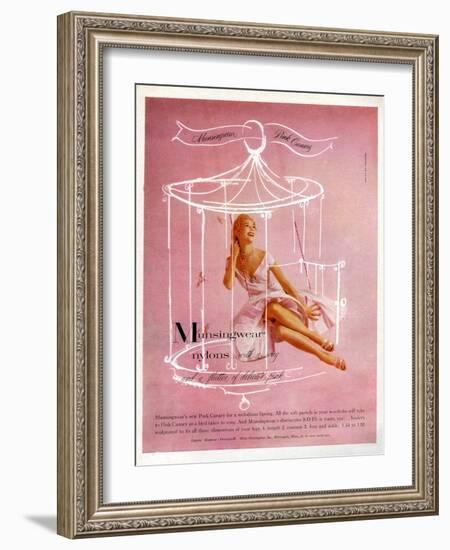 1950s UK Munsingwear Magazine Advertisement-null-Framed Giclee Print