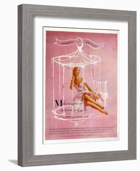 1950s UK Munsingwear Magazine Advertisement-null-Framed Giclee Print