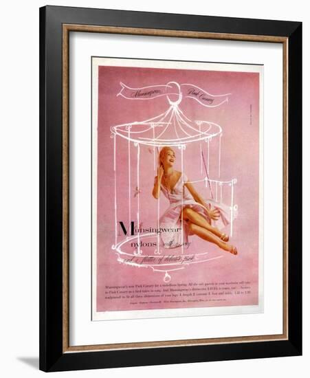 1950s UK Munsingwear Magazine Advertisement-null-Framed Giclee Print