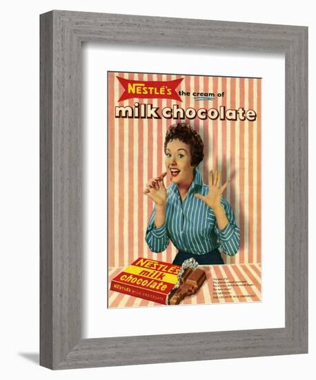 1950s UK Nestle's Magazine Advertisement-null-Framed Giclee Print