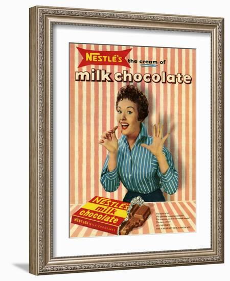 1950s UK Nestle's Magazine Advertisement-null-Framed Giclee Print