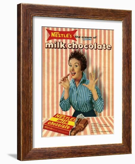 1950s UK Nestle's Magazine Advertisement-null-Framed Giclee Print