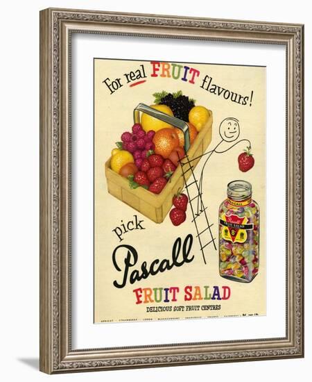 1950s UK Pascall Magazine Advertisement-null-Framed Giclee Print