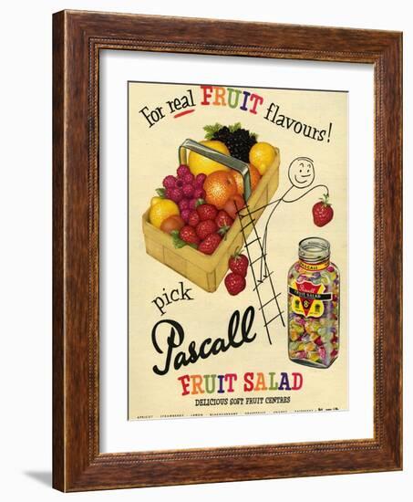 1950s UK Pascall Magazine Advertisement-null-Framed Giclee Print