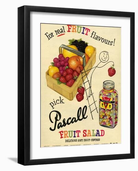 1950s UK Pascall Magazine Advertisement-null-Framed Giclee Print