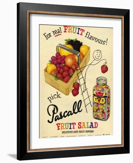 1950s UK Pascall Magazine Advertisement-null-Framed Giclee Print