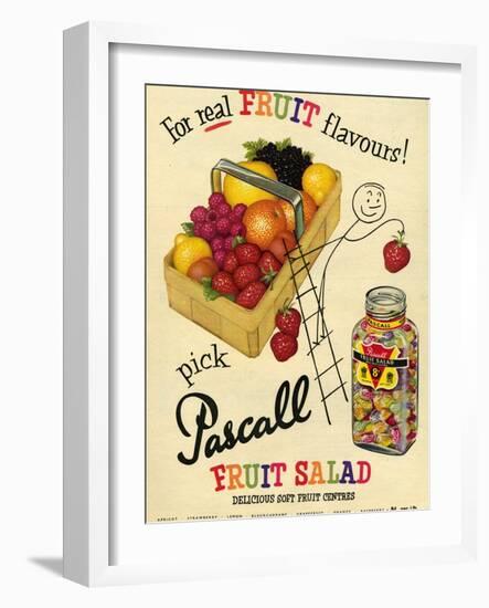 1950s UK Pascall Magazine Advertisement-null-Framed Giclee Print