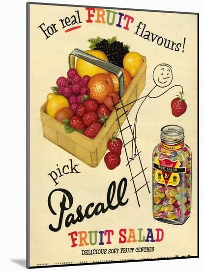 1950s UK Pascall Magazine Advertisement-null-Mounted Giclee Print