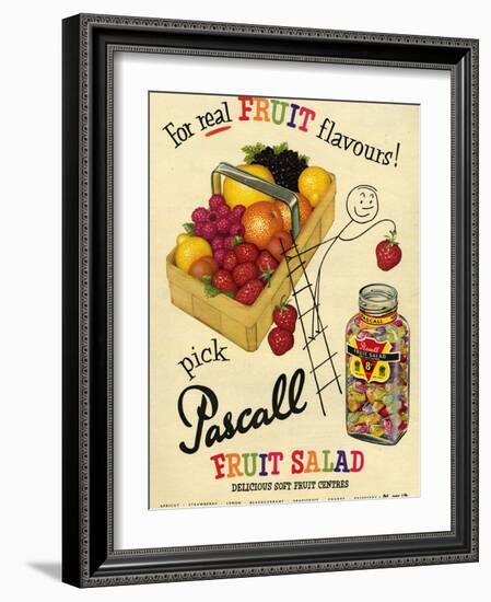 1950s UK Pascall Magazine Advertisement-null-Framed Giclee Print