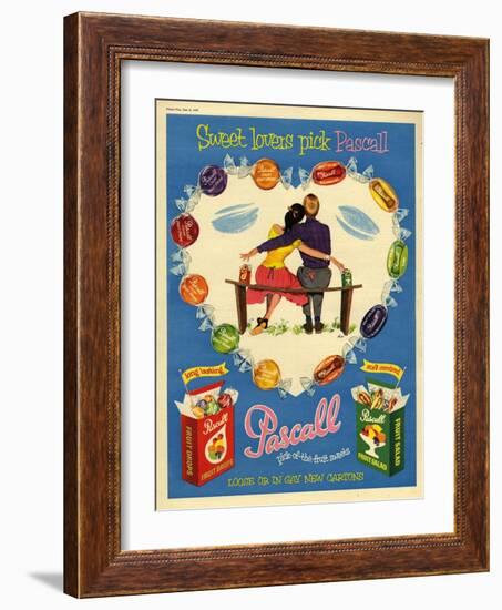 1950s UK Pascall Magazine Advertisement-null-Framed Giclee Print