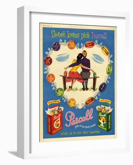 1950s UK Pascall Magazine Advertisement-null-Framed Giclee Print