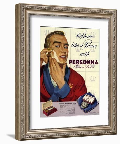 1950s UK Personna Magazine Advertisement-null-Framed Giclee Print