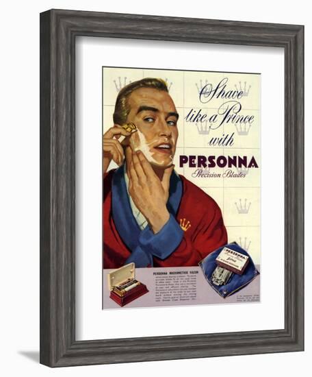 1950s UK Personna Magazine Advertisement-null-Framed Giclee Print