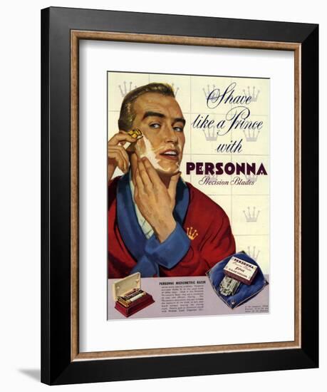 1950s UK Personna Magazine Advertisement-null-Framed Giclee Print