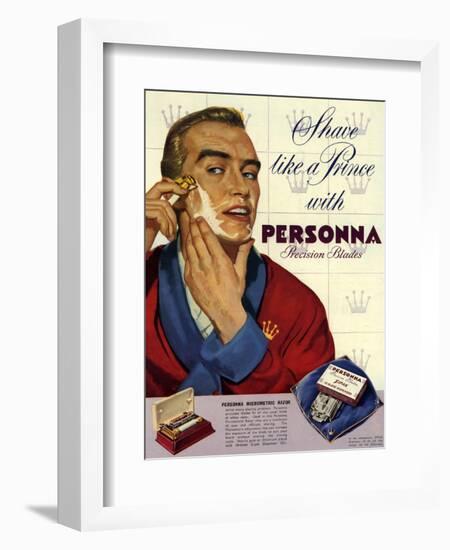 1950s UK Personna Magazine Advertisement-null-Framed Giclee Print