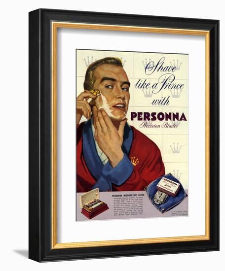 1950s UK Personna Magazine Advertisement-null-Framed Giclee Print