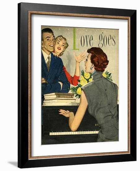 1950s UK Playing Pianos Magazine Plate-null-Framed Giclee Print