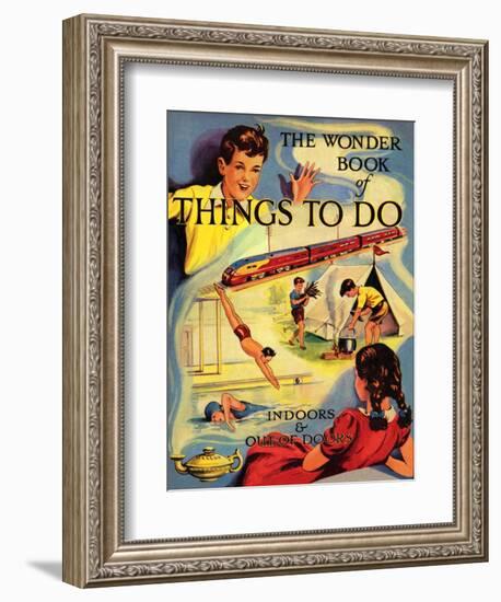 1950s UK The Wonder Book of Things to Do Book Cover-null-Framed Giclee Print