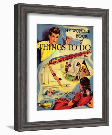 1950s UK The Wonder Book of Things to Do Book Cover-null-Framed Giclee Print