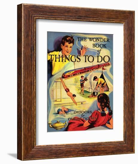 1950s UK The Wonder Book of Things to Do Book Cover-null-Framed Giclee Print