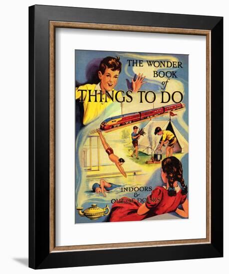 1950s UK The Wonder Book of Things to Do Book Cover-null-Framed Giclee Print