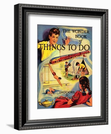 1950s UK The Wonder Book of Things to Do Book Cover-null-Framed Giclee Print