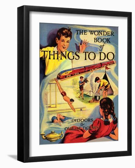 1950s UK The Wonder Book of Things to Do Book Cover-null-Framed Giclee Print